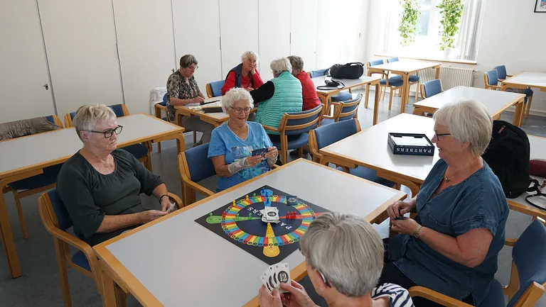 Sognecafé deltagere spiller et spil
